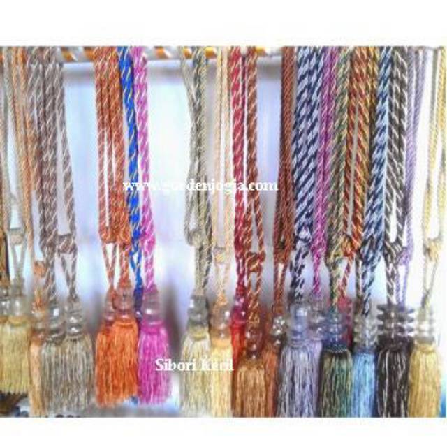 Tali pengikat hordeng tali rumbai murah meriah