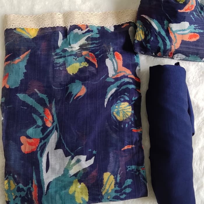 mukena katun silky premium motif senada sp009 Berkualitas