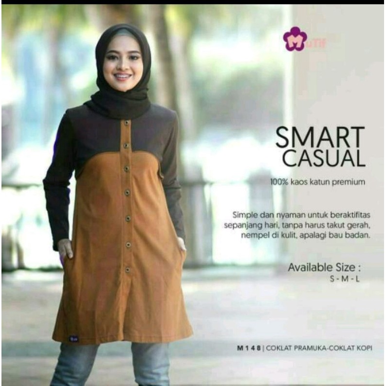 Tunik mutif 148 coklat pramuka