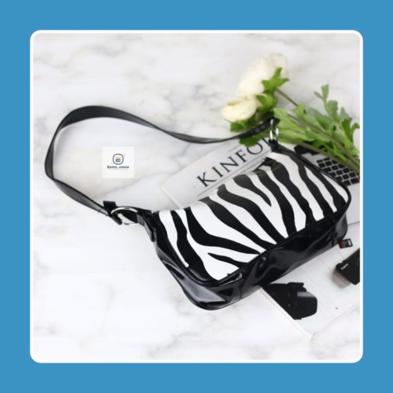 ZEBRA Shoulder Bag Wanita-Tas Bahu Wanita Selempang Wanita EMOEMO