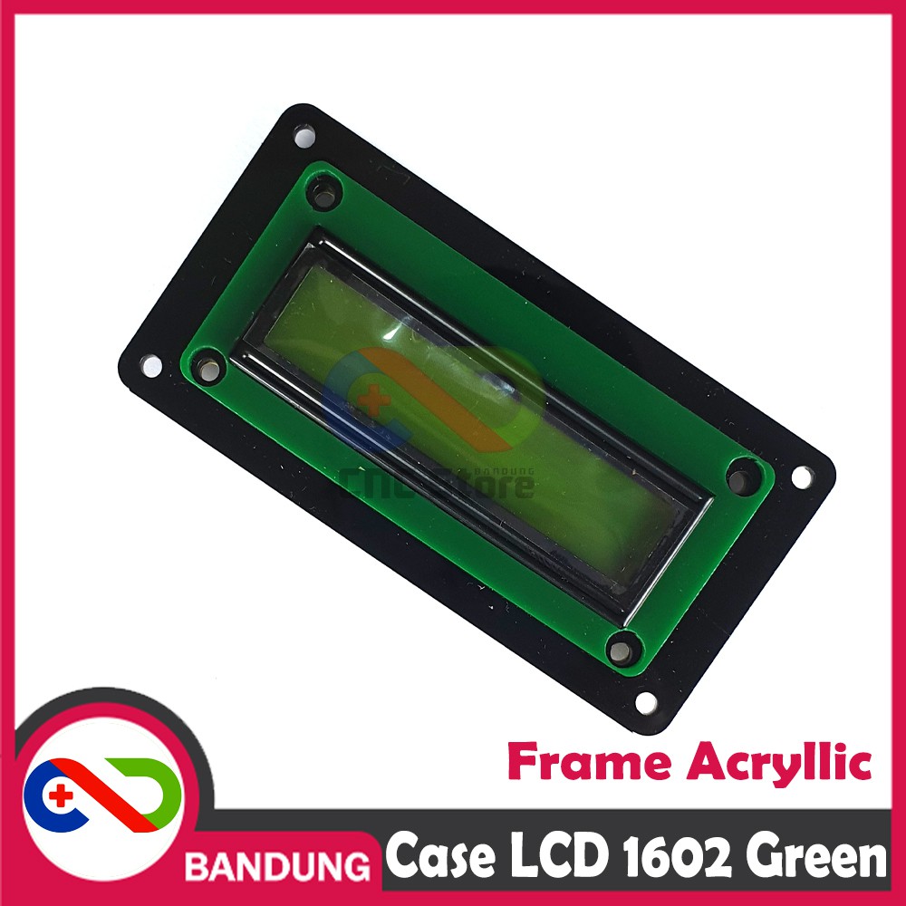 1602 16 X 2 LCD FRAME AKRILIK CASE LCD HIJAU