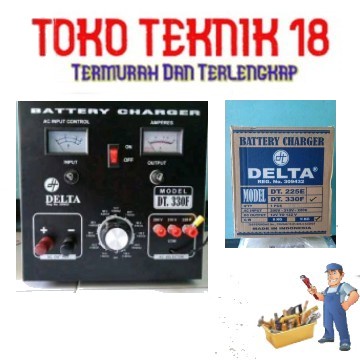 Charger aki  / DELTA CHARGER DT330F / Alat Cas aki motor atau mobil BC30AH