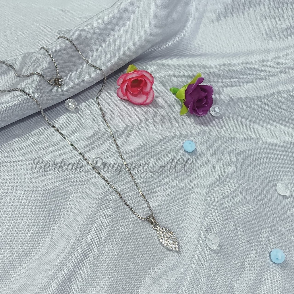 SET DEWASA  TETES DAUN perhiasan super berkelas fashion korea anti karat dan anti luntur