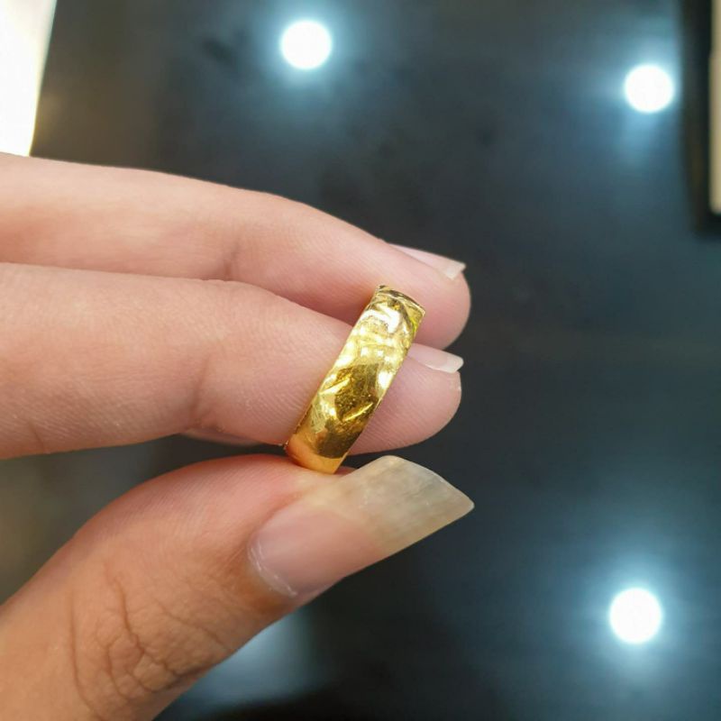 Cincin maspol ring ukir emas asli 24K kadar 97%