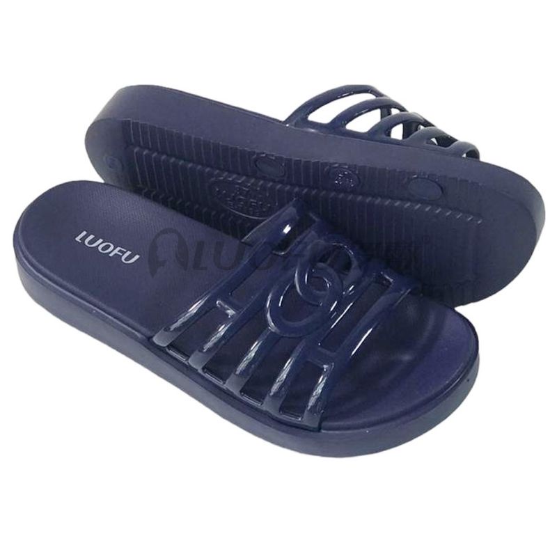 Sandal wanita Import Luofu Ori E7199A4 Sendal slip on Empuk nyaman Kekinian