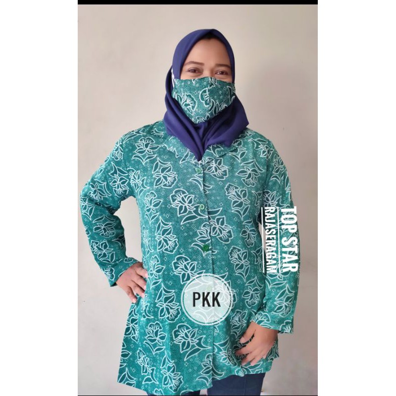 Baju PKK Seragam Blus Wanita Katun Kemeja Resmi