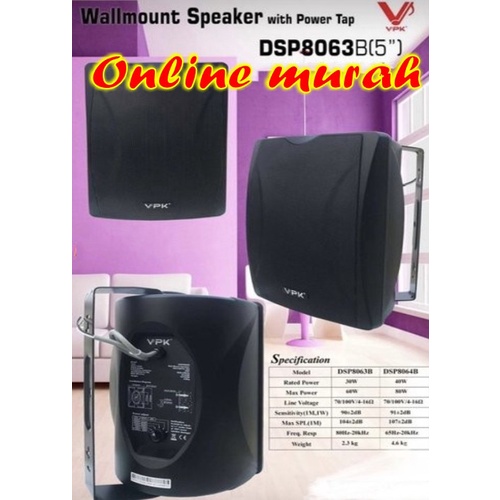 Jual Speaker Pasif Wall Mount Gantung Public Address Vpk Dsp B Toa Shopee Indonesia