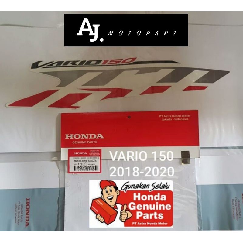 stiker striping kiri vario 150 new vario K150J 2018-2020 ori honda ahm