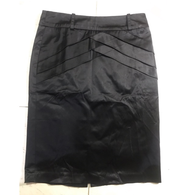 *Preloved Skirt/Rok span hitam kain kilat*jg_skirt