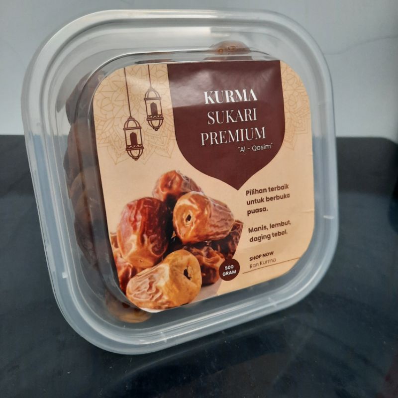 

( SUPER MURAH / TERLARIS ) KURMA SUKARI AL QASIM, PREMIUM SAUDI DATES / 500gram