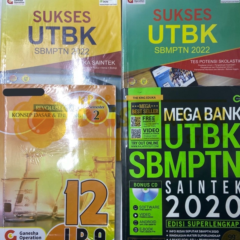 [PRELOVED] Buku UTBK Saintek - ASLI (dapat dari tempat les) - Revolusi Belajar Konsep Dasar & The Ki