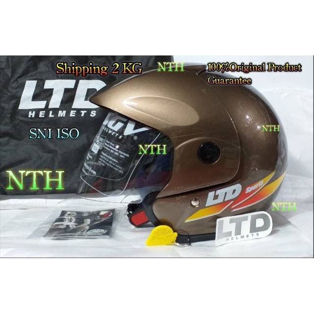 Helm LTD Sport Coklat original SNI ISO