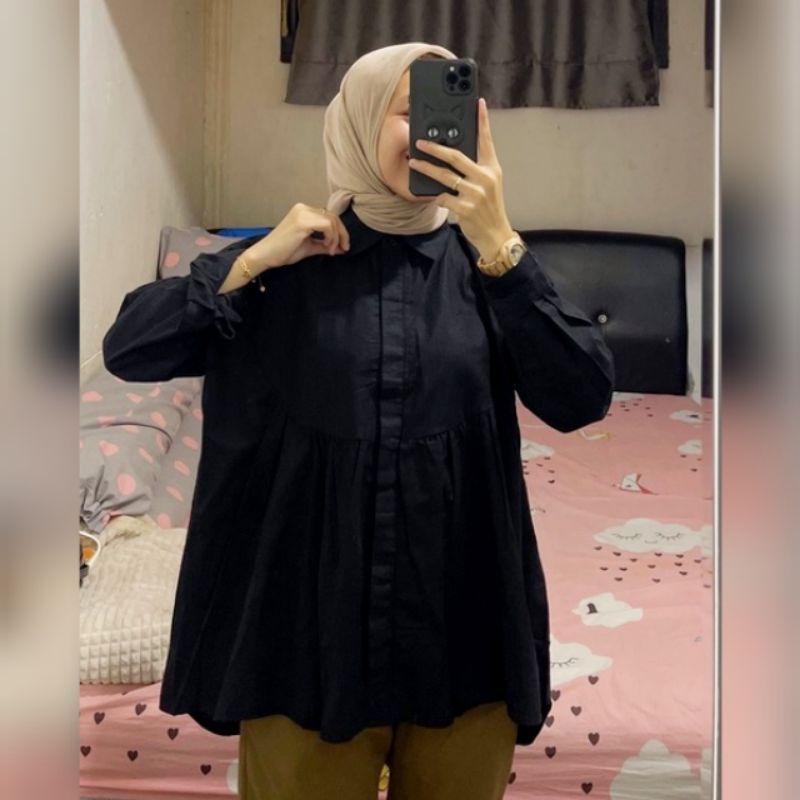 Blouse Mifta Hits Rayon Premium Kemeja Wanita Terbaru Atasan Wanita