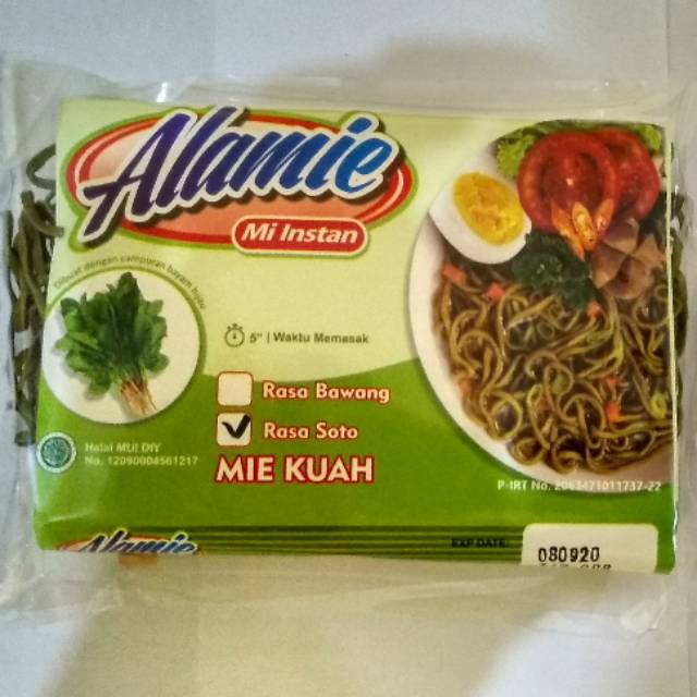 

Mie Kuah Soto Bayam Hijau Alamie Non MSG