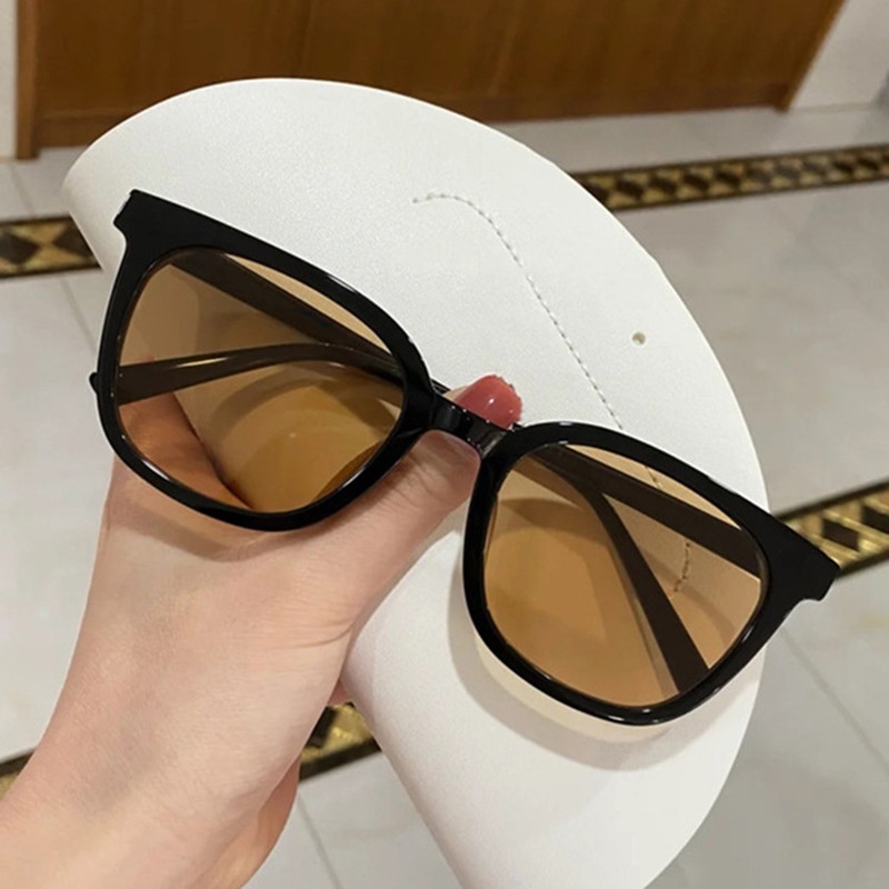 (YUZHU) Kacamata Pelindung Matahari Bingkai Persegi Fashion Korea Baru Permen Warna UV Perlindungan Sunglasses