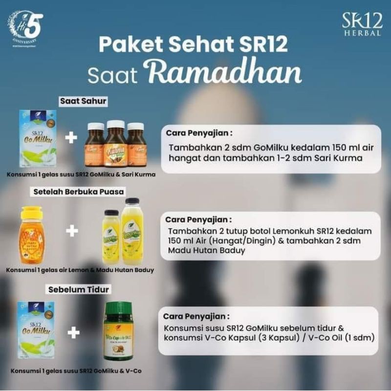 PAKET SEHAT RAMADHAN SR12 id / HALAL / PAKET KESEHATAN TUBUH