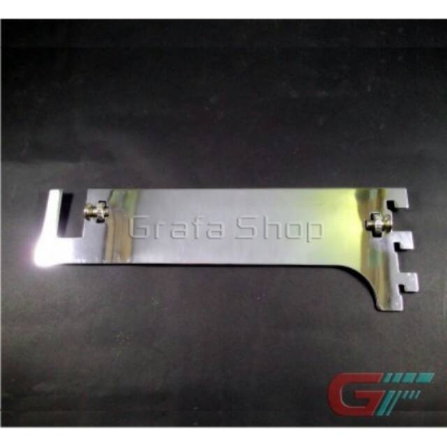 Braket besi penyangga pipa kotak 20cm