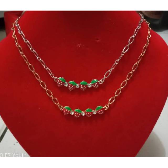 Kalung xuping anak anak strawberry 35 cm