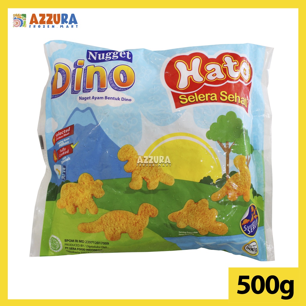 

Hato Naget Dino Chicken Nugget Naget Ayam Bentuk Dino 500gr