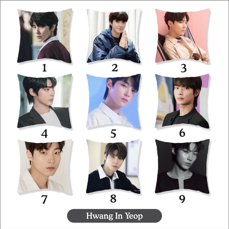 Bantal Aktor korea Hwang in yeop , Cha eunwoo , kim soo hyun , song kang