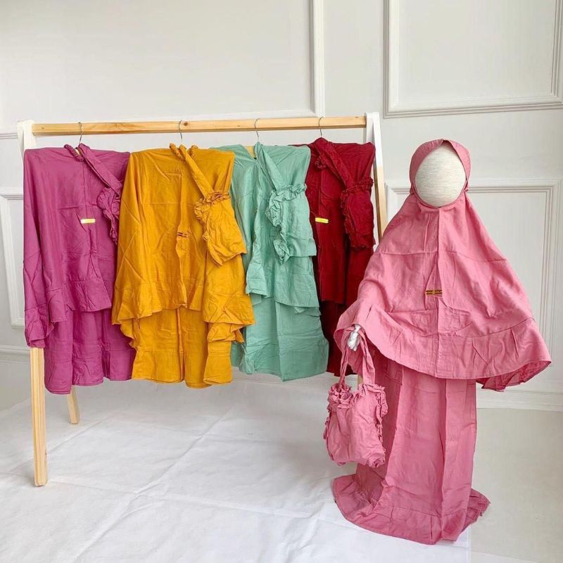 GROSIR 69rb MUKENA ANAK MURAH, MUKENA AISYAH PNP 1-11th