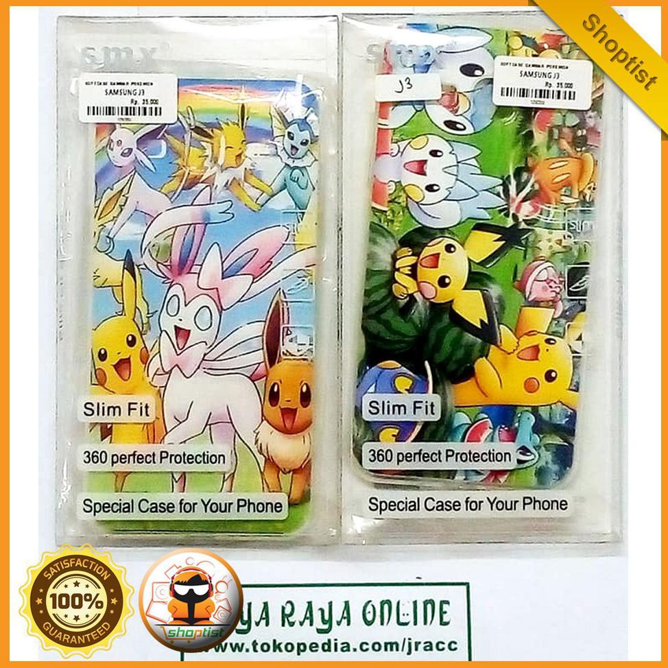 Softcase Ultrathin Samsung J3 Gambar Pokemon SPTA1082
