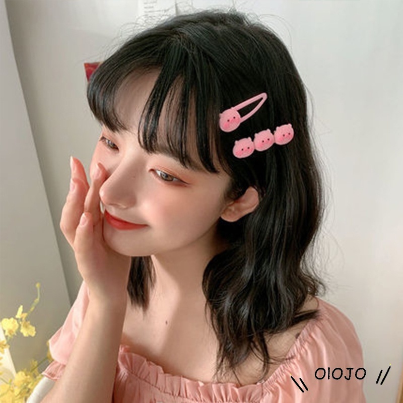 【COD】Cute Pink Piggy Hairpin Poni Rusak Rambut Aksesoris Rambut Gadis Bulang Hadiah