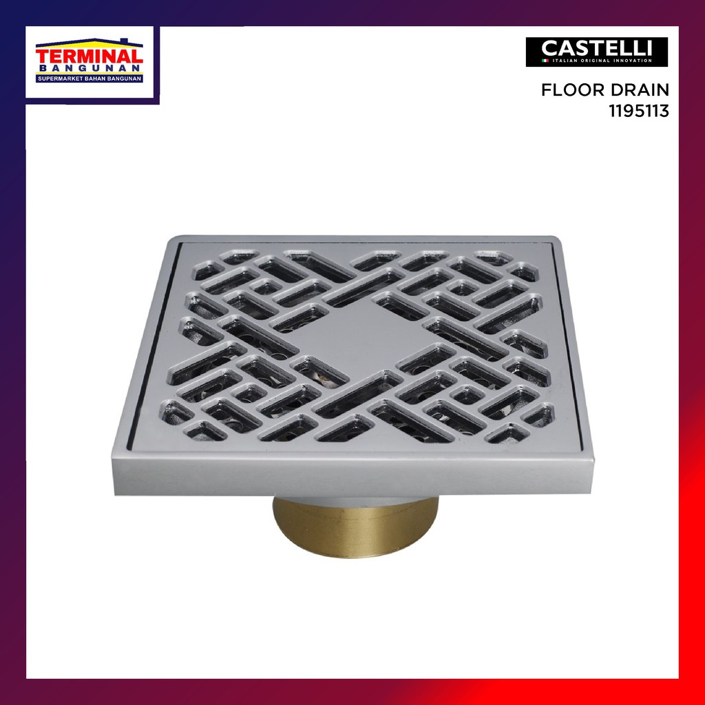 Jual Saringan Pembuangan Kamar Mandi Floor Drain Castelli