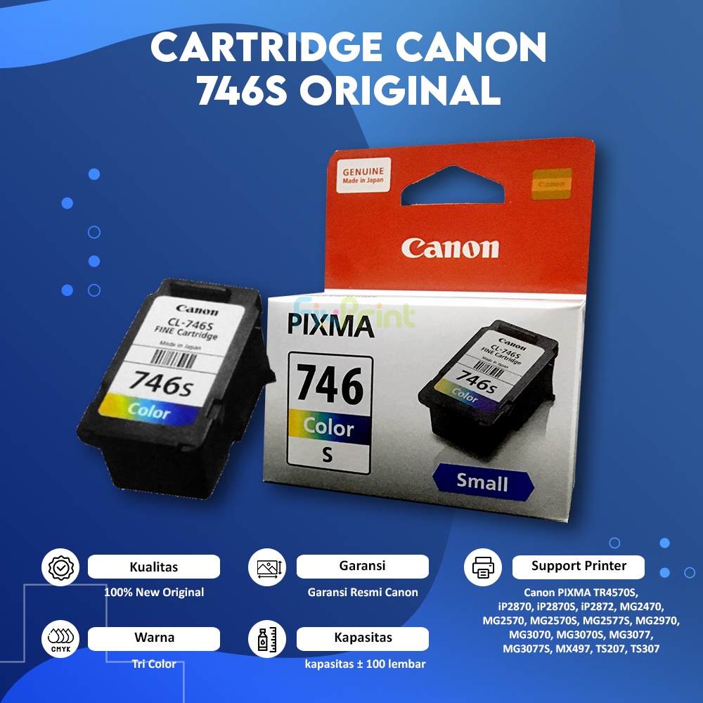 Tinta Cartrid Cann 810 811 745s 745 746 746s 47 57 740 741 BH7 CH7 Ori