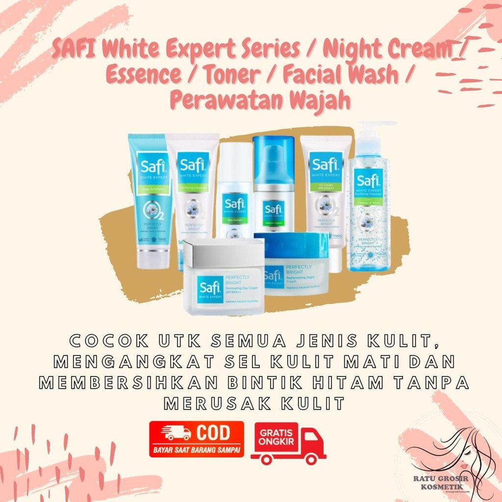 PEMBERSIH WAJAH toner safi PAKET SAFI toner wajah PEMBERSIH MUKA cream siang CREAM MALAM A100
