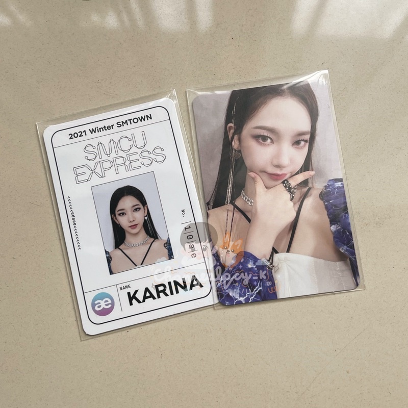 [READY STOCK] KARINA PHOTOCARD PASSCARD SMCU “baca deskripsi”