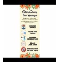 Banner protokol kesehatan pernikahan