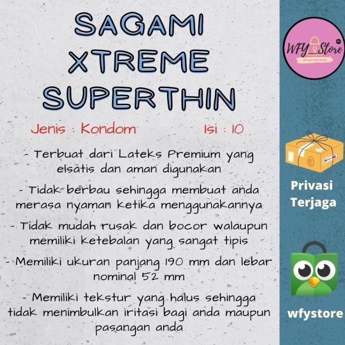 [Sale] Kondom Sagami Xtreme Superthin (Isi 10) Kondom Super Tipis [Terlaris]