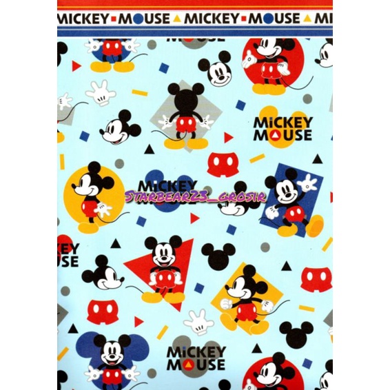 Jual Kertas Kado Doff Blue Mickey Mouse Sansanwawa Shopee Indonesia