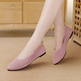 Image of thu nhỏ Vera Nevada Sepatu FlyKnit Flat Slip On Wanita Shoes A18 #7