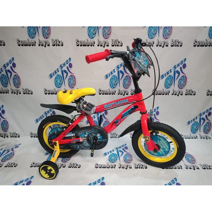 Unik SEPEDA BMX 12 INCH WIMCYCLE BATMAN NEW Murah