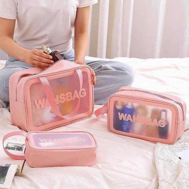 Na Tas Kosmetik Washbag Anti Air Travel Toiletry Pouch Make Up Tempat Sabun Dan Peralatan Mandi