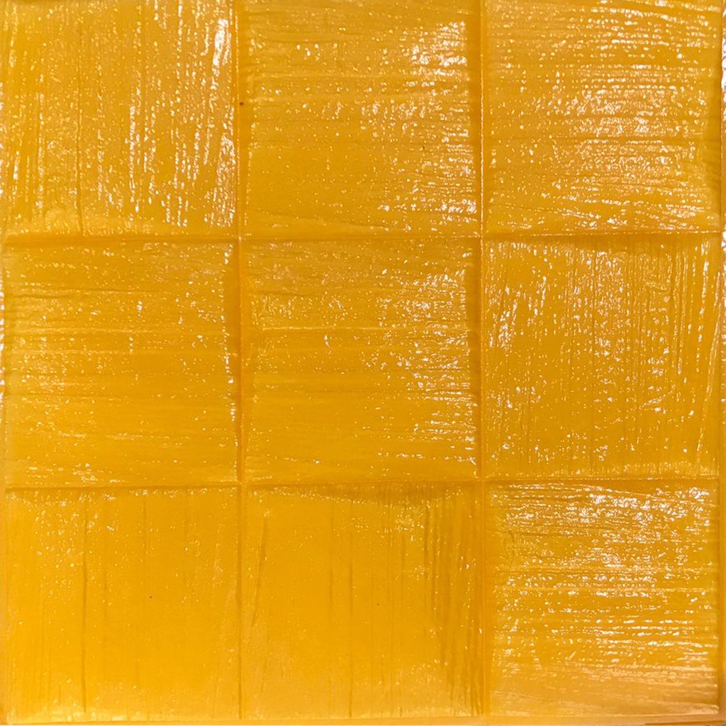 PROMO!! BUY 25 FREE 1 !! WALLPAPER FOAM 3D STICKER PREMIUM TEBAL 8MM-Ubin Kuning