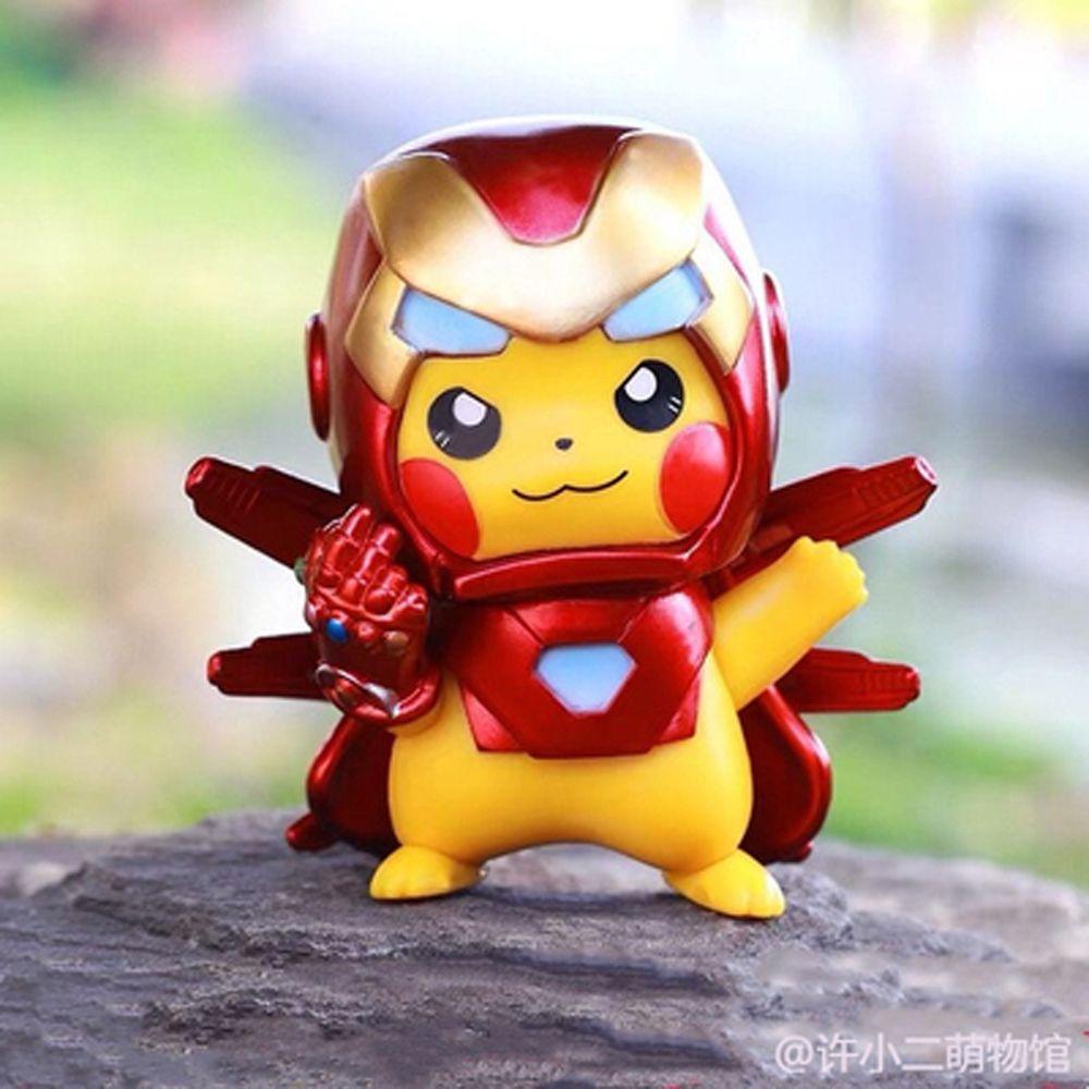 Needway Pokemon Action Figure Hadiah Anak Model Mainan Iron Man Koleksi Anak Kids Cosplay Pikachu