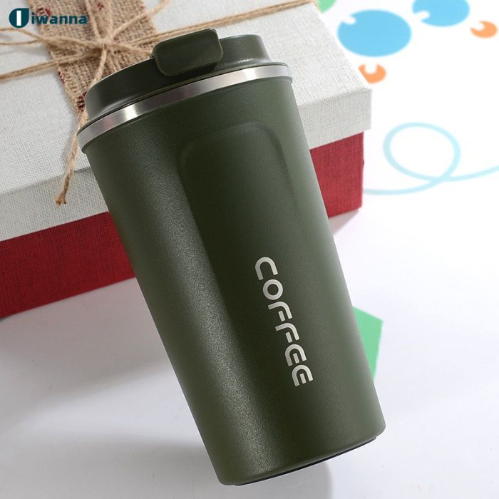 EH668 510Ml Stainless Steel Kopi Termos Mug Portable Mobil-Botol Perja