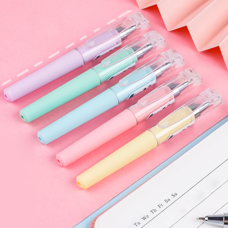 Short Portable Mini Gel Pen 0.5mm Black Ink Signature Pen