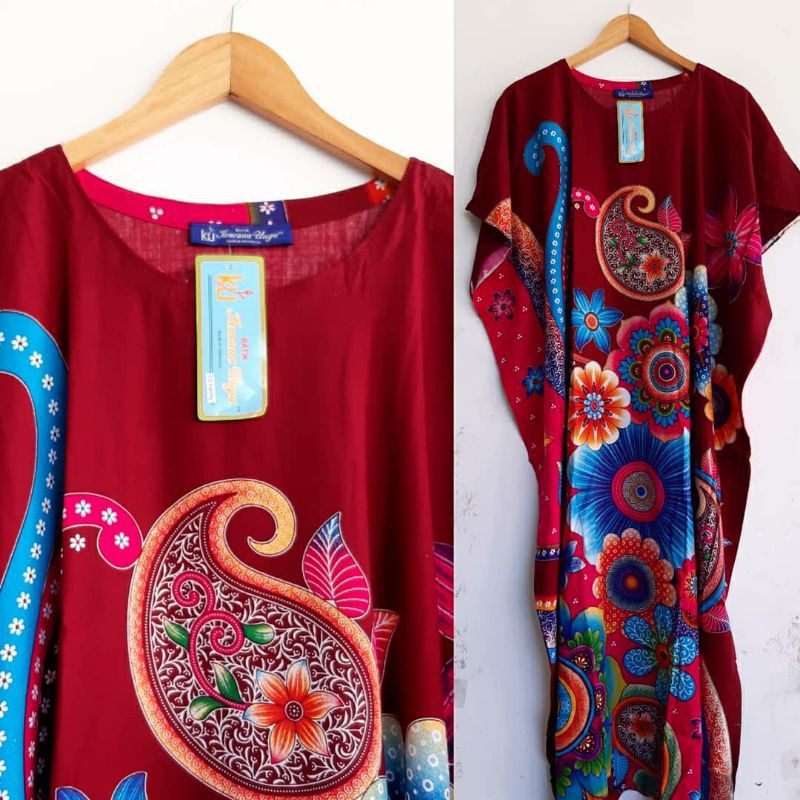 Daster Kencana Ungu Lebel Biru