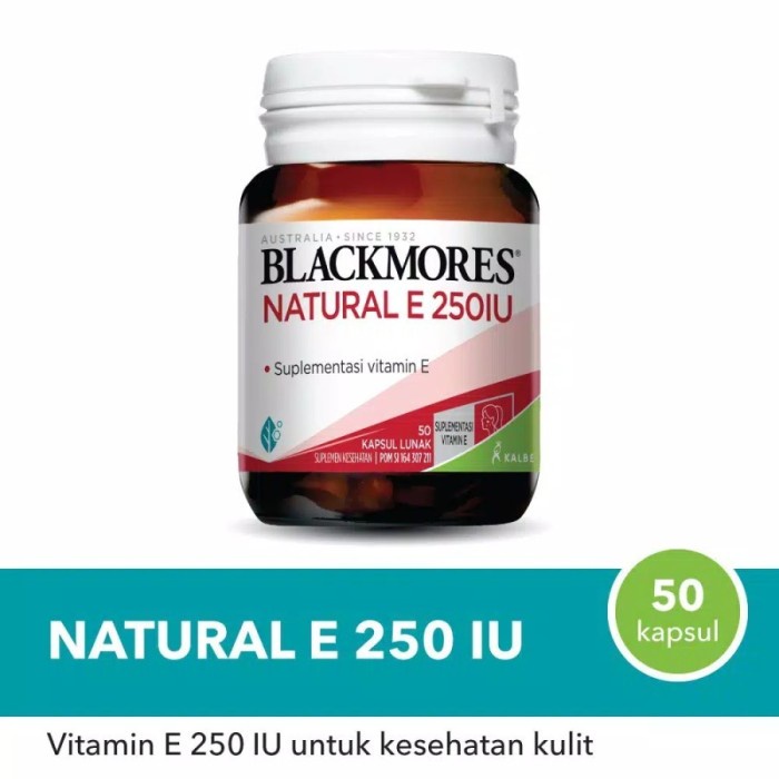 Blackmores Natural Vitamin E 250IU KALBE - 50 Kapsul