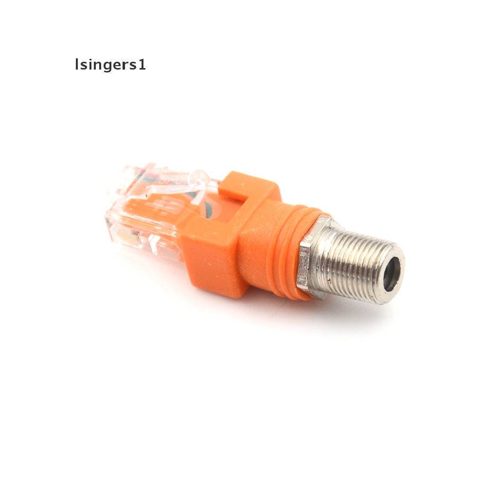 (lsingers1) Adaptor Konektor Kabel Coaxial RJ45 Male Ke RF Female