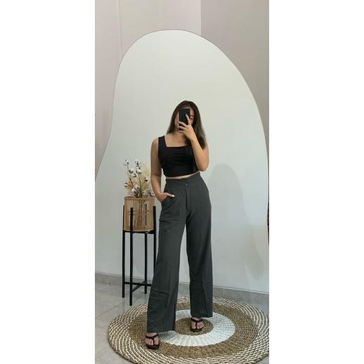 Sean pants - kulot highwaist linen crinkle