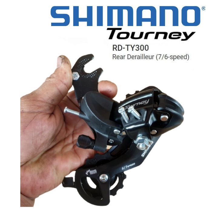 RD 6 7 Speed SHIMANO TOURNEY ORIGINAL TY 300 Operan Gigi Tipe Jepit Capit