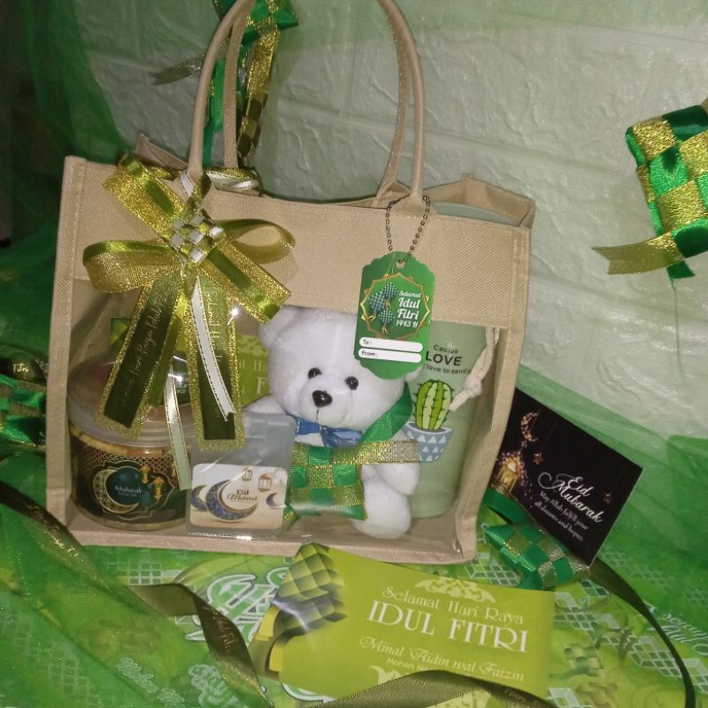 Hampers Idul Fitri Lebaran Hampers Eid bingkisan parcel Idul Fitri boneka tumbler