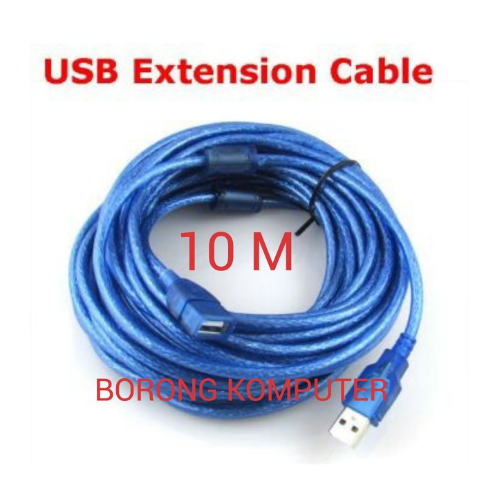 KABEL USB EXTENSION 10M MALE TO FEMALE 10 Meter PENYAMBUNG USB