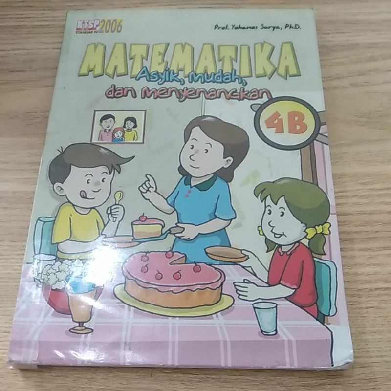 Buku Paket Matematika 4B ,buku bekas kelas 4,KTSP,Asyik,Mudah dan Menyenangkan.