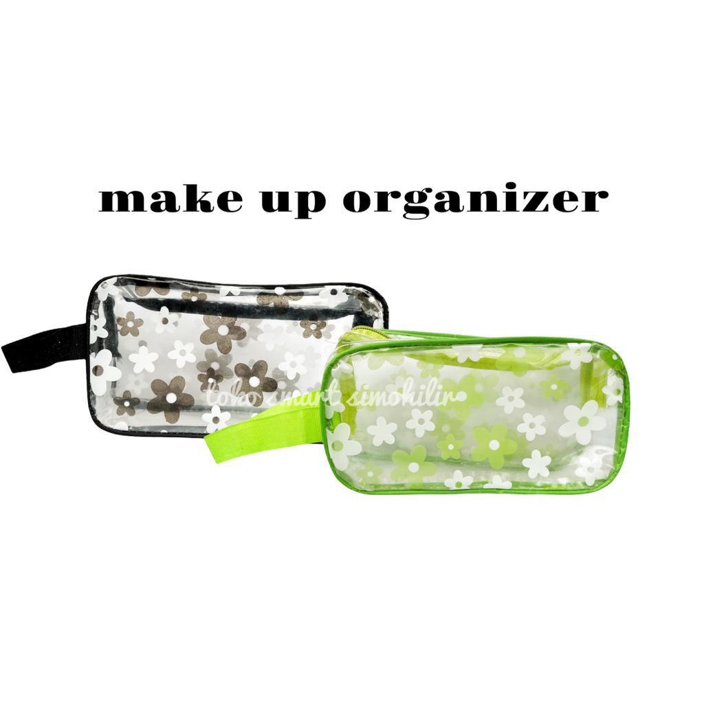 MAKE UP ORGANIZER FLOWER / POUCH MAKE UP / POUCH PERALATAN MANDI